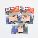 EBC Sintered Brake Pad Set - 3 Pair FA244HHx2+FA47HH Front & Rear-2