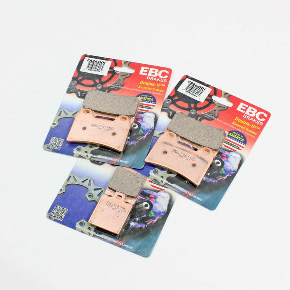 EBC Sintered Brake Pad Set - 3 Pair FA244HHx2+FA47HH Front & Rear