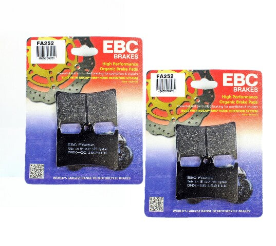 EBC Organic Brake Pad Set - 2 Pair FA252x2