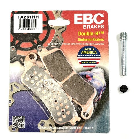 EBC Sintered Brake Pads and Caliper Pad Pins Front for select Honda models
