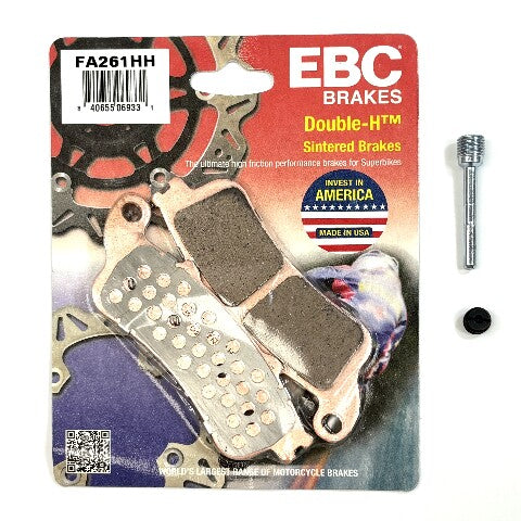 EBC Sintered Brake Pads and Caliper Pad Pins Front for select Honda models