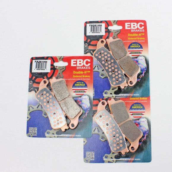 EBC Sintered Brake Pad Set 3 Pair Front & Rear FA261HHx3 for select Honda models