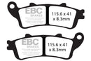EBC FA261HH Sintered Brake Pad Set 3 Pair Front/Rear fits Honda VTX1800, VFR800 Interceptor, CBR1100XX Blackbird & ST1100 ABS-5