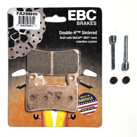 EBC Sintered Brake Pads and Caliper Pad Pins Front for select Honda models