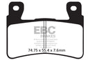 EBC Sintered Brake Pads (set of 2) and Caliper Pad Pins for select Honda models-5