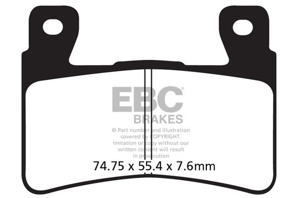EBC Sintered Brake Pads (set of 2) and Caliper Pad Pins for select Honda models