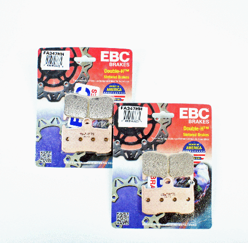 EBC Sintered Brake Pads 2 Pair with Caliper Pins - check fitment table