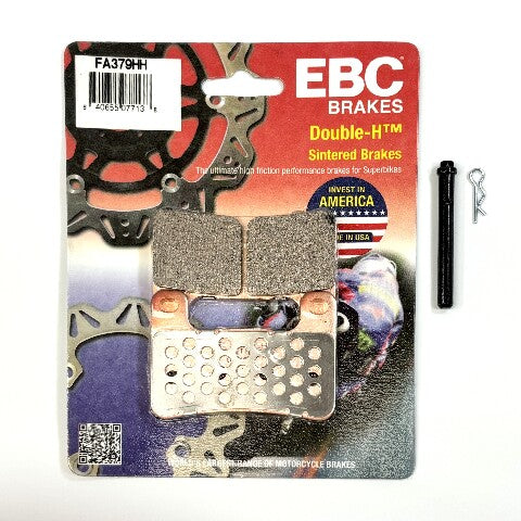 EBC Sintered Brake Pads and Caliper Pad Pins Front for select Suzuki models