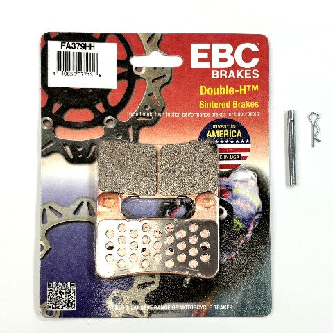 EBC Sintered Brake Pads and Caliper Pad Pins Front for select Suzuki models
