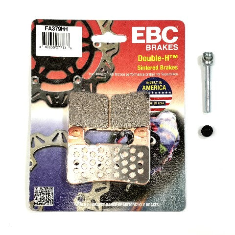 EBC Sintered Brake Pads and Caliper Pad Pins Front for select Suzuki models