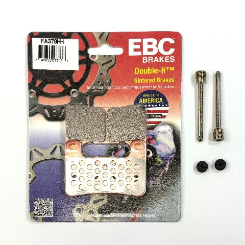 EBC Sintered Brake Pads and Caliper Pad Pins Front for select Honda models