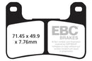 EBC Sintered Brake Pad Set - 2 Pr FA379HHx2 for select Kawasaki & Suzuki models-4
