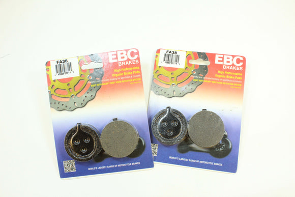 EBC Organic Brake Pad Set - 2 Pair FA38 for select Suzuki GS1000 models