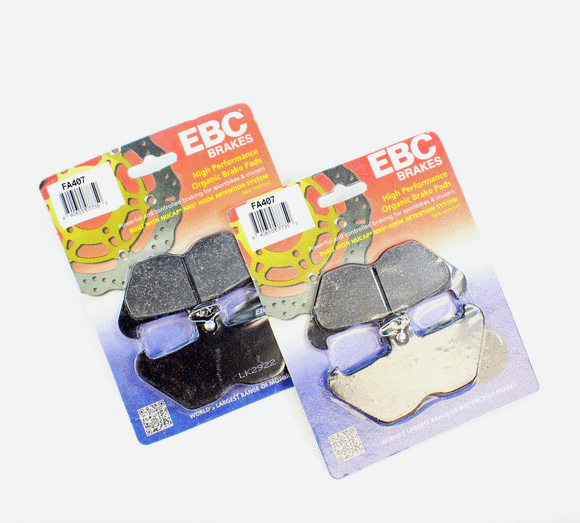 EBC Organic Brake Pad Set - 2 Pair FA407 for select BMW models