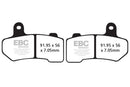 EBC Sintered Brake Pad Set  FA409HH - 3 Pair Front & Rear for select Harley Davidson models-3