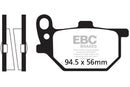 EBC Organic Brake Pad Set - 2 Pair FA41+FA61 for select Yamaha XS 750/850/1100-4