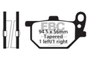 EBC Organic Brake Pad Set - 2 Pair FA41+FA61 for select Yamaha XS 750/850/1100-5