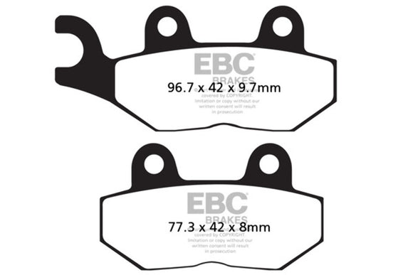 EBC HH Sintered Brake Pad Set for 2013-2020 Triumph TROPHY SE-Set Front Rear