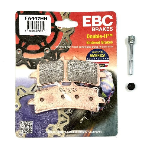 EBC Sintered Brake Pads and Caliper Pad Pins Front for select Suzuki models