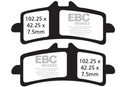 EBC Sintered Brake Pad Set FA447HHx2 FA266HH 3 Pairs Front/Rear for select Ducati Hypermotard-5