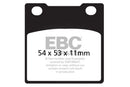 EBC FA45 Organic Brake Pad Set - 2 Pair for 1981 Honda CB650C CB750C Custom-3