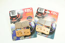 EBC Sintered Brake Pad Set - 2 Pair FA491HH for 2013-16 Triumph Daytona 675 ABS-1