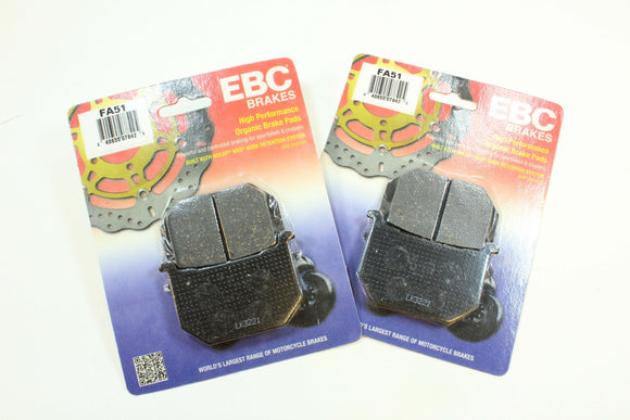 EBC Organic Brake Pad Set - 2 Pair FA51 for select Suzuki models