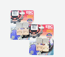 EBC Sintered Brake Pad Set - 2 Pair FA604/4HH for select BMW & Triumph models-1