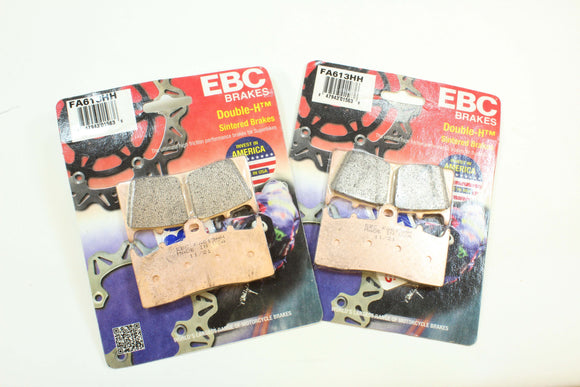EBC Sintered Brake Pad Set - 2 Pair FA613HH for select BMW R1200 K1600 models