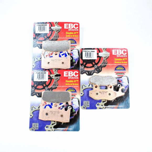 EBC Sinter Brake Pad Set for 2016-17 Triumph TIGER EXPLORER 1200 Front Rear 3 Pr