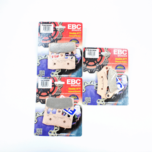 EBC HH Sintered Brake Pad Set for 2014-2018 BMW S1000XR RNineT Front Rear 3 Pair