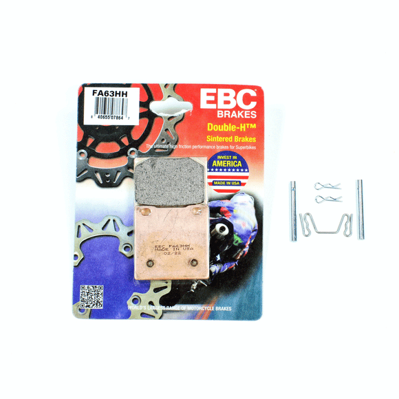 EBC Brake Pads HH Sintered+Pins for 1986-1998 Suzuki GSXR 1100 Rear