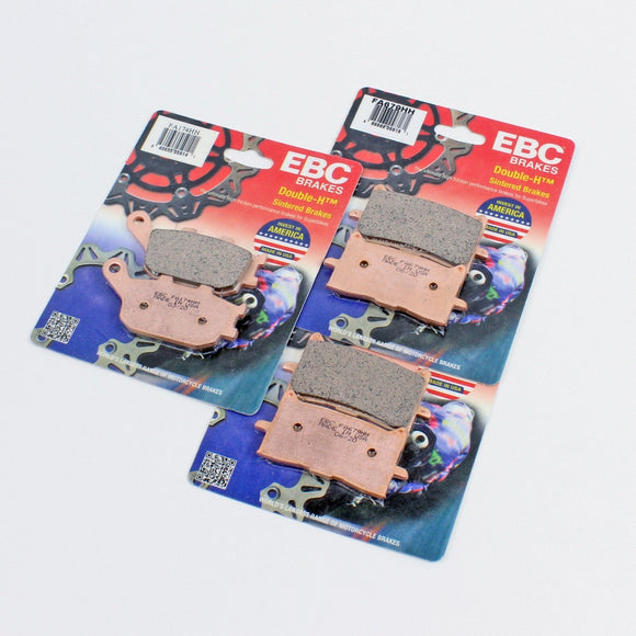 EBC HH Sinter Brake Pad Set for 2016-20 Honda CRF1000L AFRICA TWIN Frt Rear 3 Pr