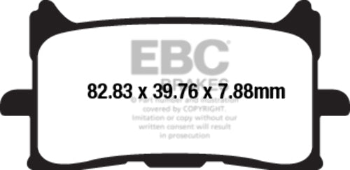 EBC HH Sinter Brake Pad Set for 2016-20 Honda CRF1000L AFRICA TWIN Frt Rear 3 Pr