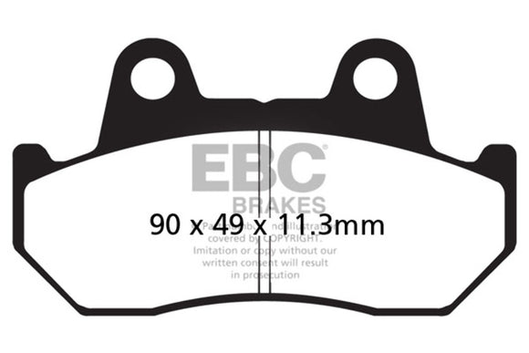 EBC Sintered Brake Pad Set 3 Pair Front & Rear FA69/3HH for select Honda GL1200
