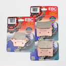 EBC Sintered Brake Pad Set FA379HH - 3 Pr for Front/Rear for select Honda models-1