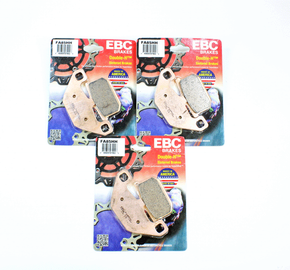 EBC Sintered Brake Pad Set - 3 Pr Front & Rear FA85HH for select Kawasaki models