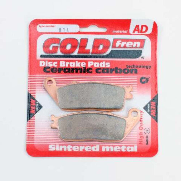Brake Pads Sintered Goldfren AD-014  (EBC Equivalents FA196HH FA226HH)