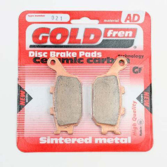 Brake Pads Sintered Goldfren AD-021  Rear (EBC Equivalents FA174HH FA496HH)