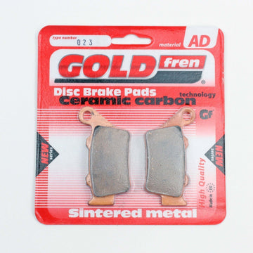 GoldFren AD-023 Sintered Brake Pads Rear (EBC Equivalents FA208X FA213HH) - 0