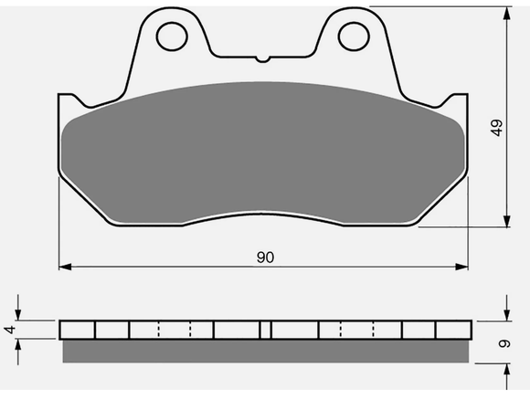 Brake Pads Sintered Goldfren AD-049  (EBC Equivalent FA69/2)