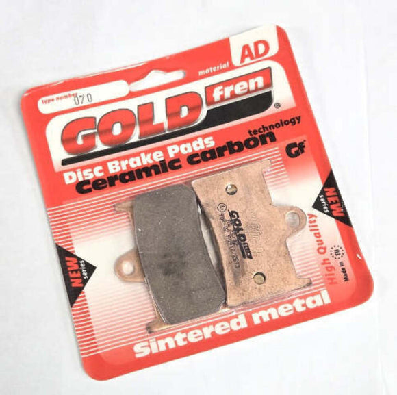 Brake Pads Sintered Goldfren AD-070  (EBC Equivalents FA252HH FA380HH)