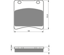 Brake Pads Sintered Goldfren AD-085  Yamaha (EBC Equivalent FA103HH)-3