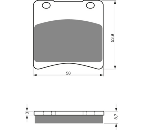Brake Pads Sintered Goldfren AD-085  Yamaha (EBC Equivalent FA103HH)