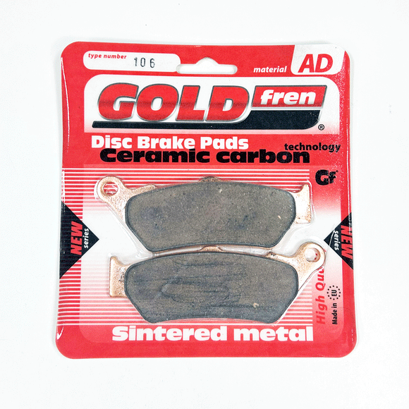 Brake Pads Sintered Goldfren AD-106  (EBC Equivalent FA209/2HH)