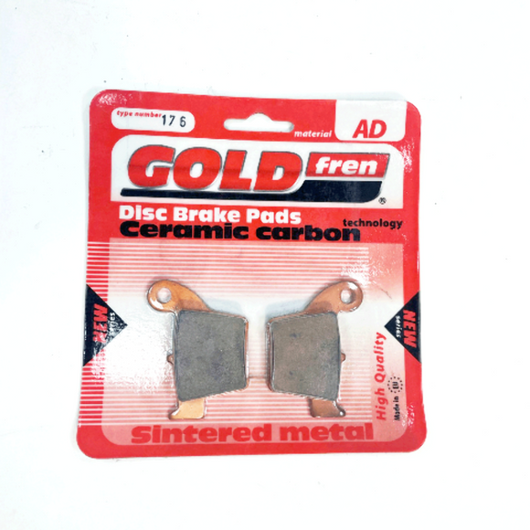 Brake Pads Sintered Goldfren AD-176  Rear (EBC Equivalent FA346X)