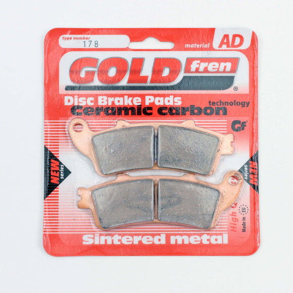 GoldFren AD-178 Sintered Brake Pads (EBC Equivalent FA261HH)