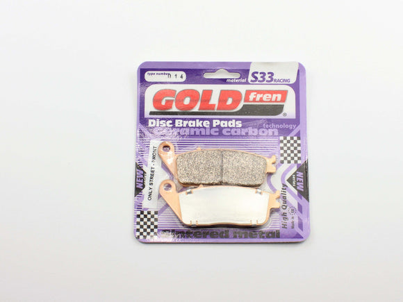 Brake Pads Racing Ceramic Carbon Goldfren S33-014  (EBC FA196 FA226)