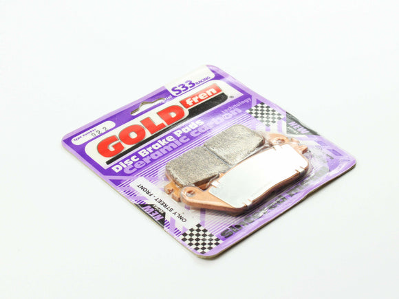 Brake Pads Racing Ceramic Carbon Goldfren S33-022  (EBC FA142)