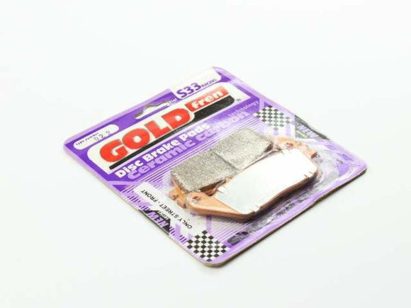 Brake Pads Racing Ceramic Carbon Goldfren S33-022  (EBC FA142)